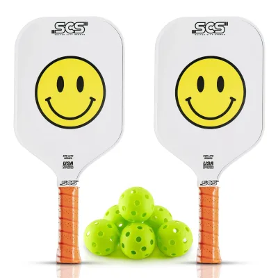 Pickleball-set med två paddlar
